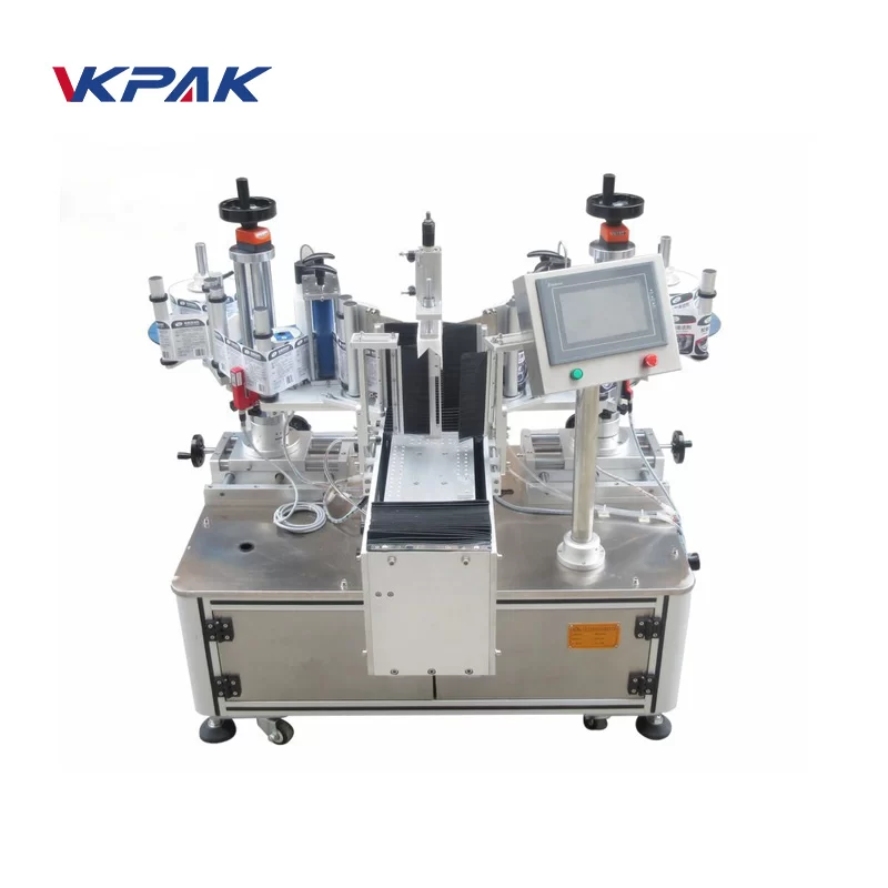 VK-T806 เครื่องติดฉลากสติกเกอร์สองหน้ากึ่งอัตโนมัติ